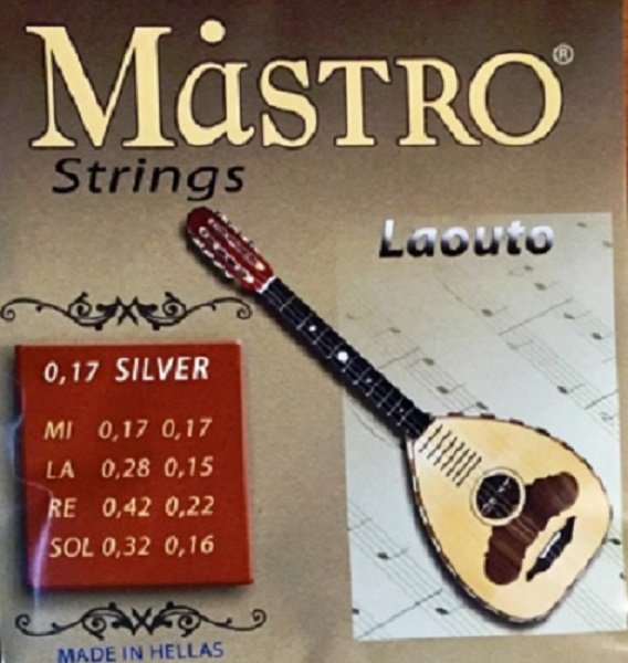 Χορδές Set Κρητικού Λαούτου Mastro Silver plated 017 (Θηλιά)