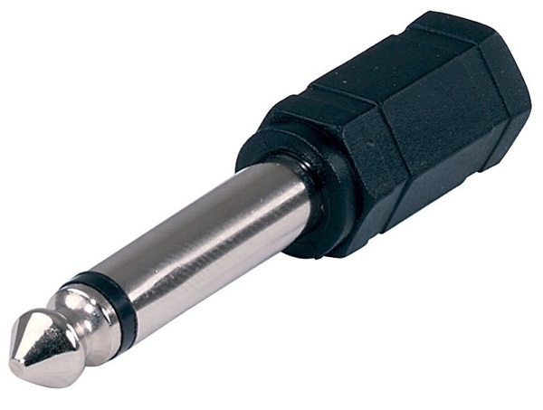 Adapter 3,5 mm mono υποδοχή - 6,3 mm mono καρφί
