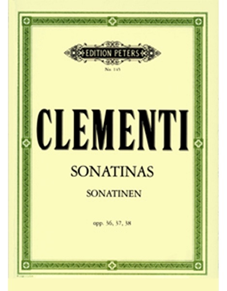 Muzio Clementi - Sonatinas opus 36, 37, 38 / Εκδόσεις Peters
