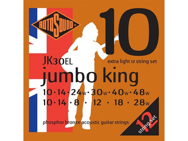 ROTOSOUND JK 30 EL Ακουστικής  Σετ 12Χορδης