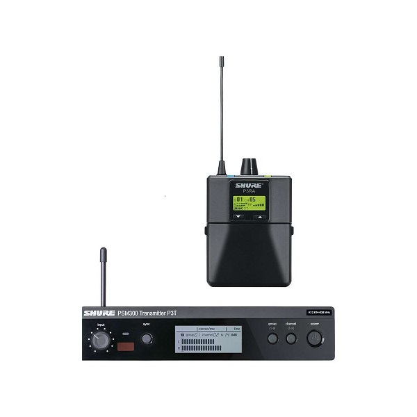 Ασύρματο σετ in ear monitoring με μεταλλικό δέκτη , Shure PSM 300