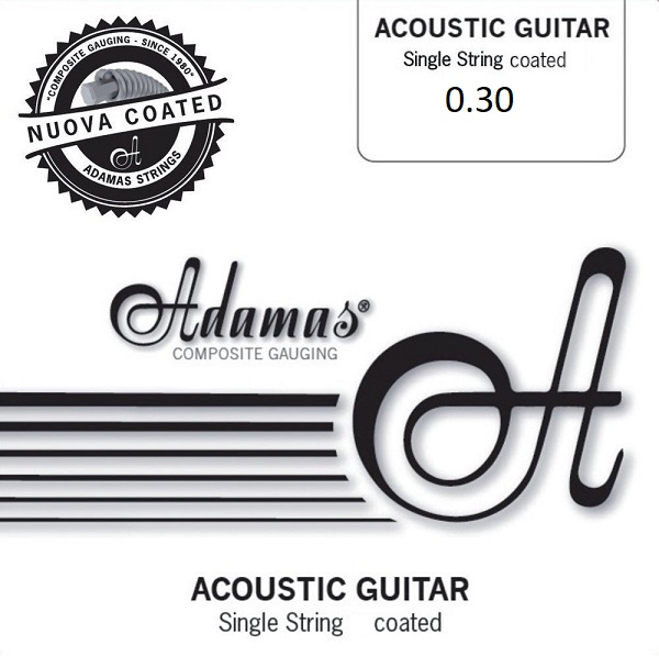 Adamas Acoustic single string Phosphor Bronze wound coated  0.30